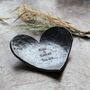 Personalised Steel Heart Dish, 11th Anniversary Gift, thumbnail 2 of 10