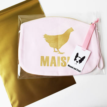 Personalised Hen Party Organic Canvas Cosmetics Pouch, 4 of 4