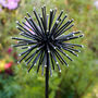 Black And White Allium Recycled Metal Garden Sculpture, thumbnail 1 of 5