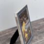 Isaac Jacobs Blue Spotted And Silver Tone Border Photo Frame, thumbnail 3 of 3