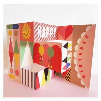 'Mega Fold' Full Colour Fold Out Birthday Card, 2 of 3
