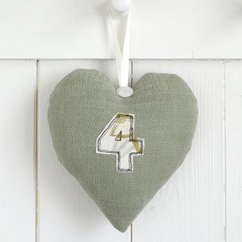 Personalised Number Heart Birthday Or Anniversary Gift, 7 of 12