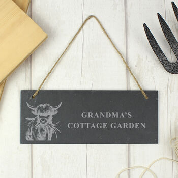 Personalised Highland Cow Sign, 2 of 3