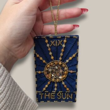 The Sun Tarot Decoration With Genuine Citrine Crystals, 2 of 4