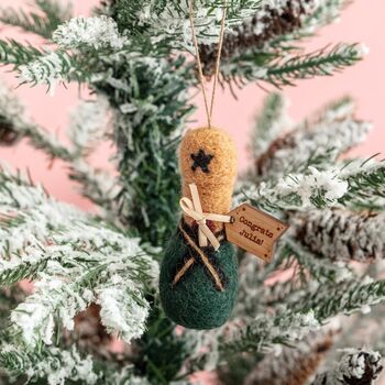 Personalised Felt Champagne Bottle Decoration, 3 of 6