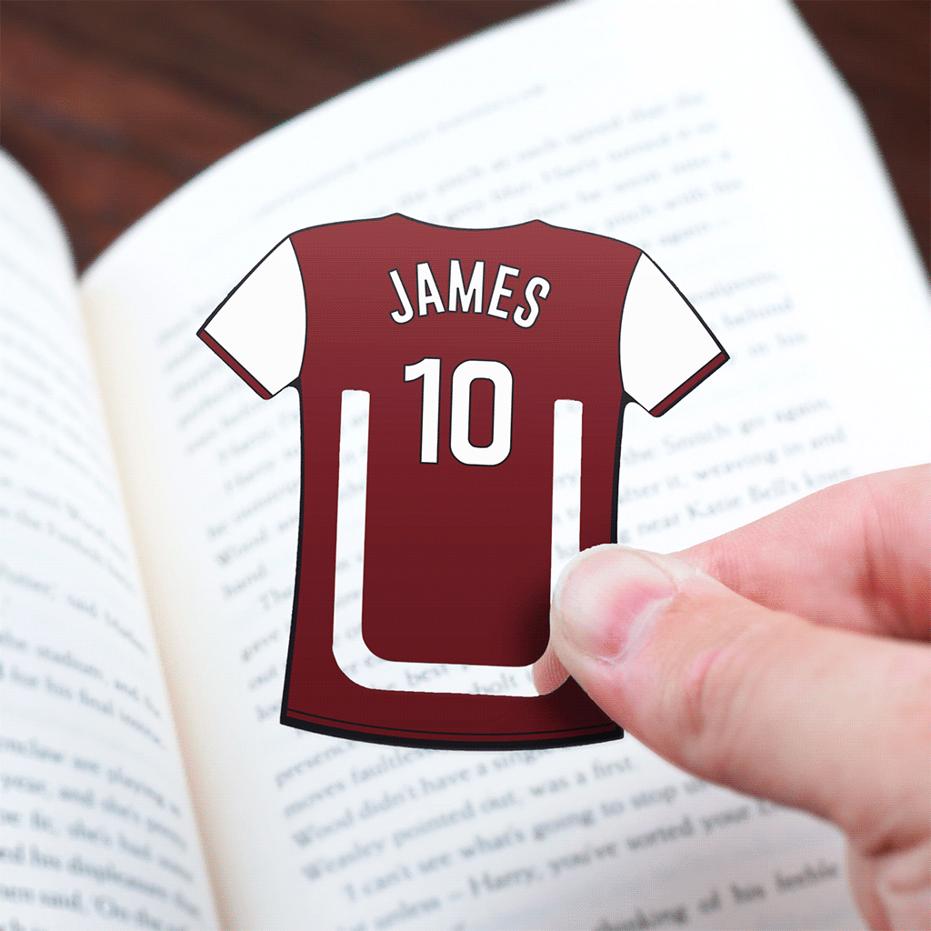 Personalised Football Team Mini Bookmark, thumbnail 2 of 11