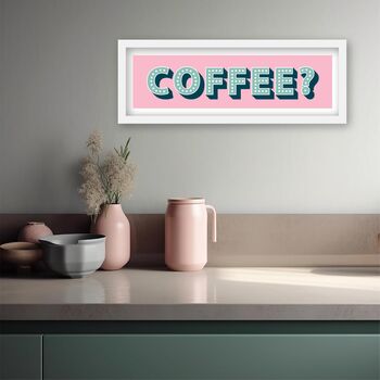 Panoramic Framed Coffee Print, 8 of 12