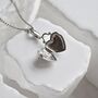 Heart Locket Pendant Gift Sterling Silver, thumbnail 2 of 6