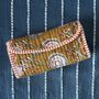 Quilted Block Print Toiletry Roll Up Pouch: Travel Kit, thumbnail 8 of 11