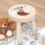 Personalised Kid’s Robin Wooden Stool, thumbnail 3 of 5