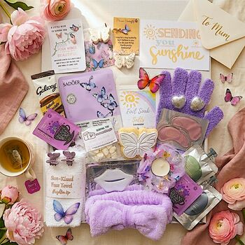 Happy Summer Birthday Sunshine Hug In A Box Spa Gift Pamper Hamper, 6 of 12