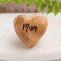 Mummy Mum Grandma Olive Wood Heart Hug Pocket Token, thumbnail 3 of 9
