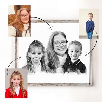 Group Personalised Photo Merge A4 Print Gift, 2 of 12
