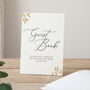 Printed Leaves Personalised Initials Wedding Guest Book, thumbnail 3 of 3