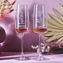 Personalised Couples Champagne Flute Set, thumbnail 1 of 1