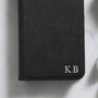 Personalised Black Leather Wallet Phone Case, thumbnail 5 of 6