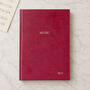 Personalised A5 Leather Music Manuscript Notebook, thumbnail 1 of 10