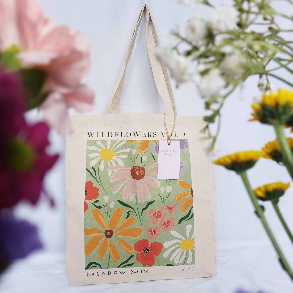 Wildflower Tote Bag By Ellie Mae Designs