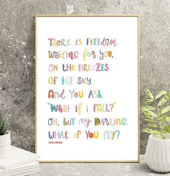 There Is Freedom Typography Print, 5 of 7