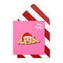 Handmade Christmas Puppy Cute Personalised Greeting Card, thumbnail 1 of 4