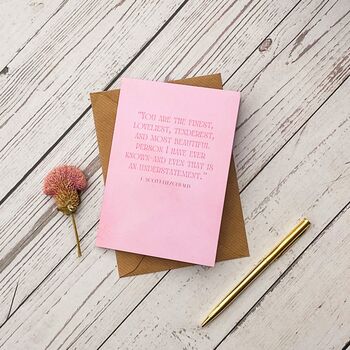 F. Scott Fitzgerald Literary Quote Greetings Card, 4 of 5