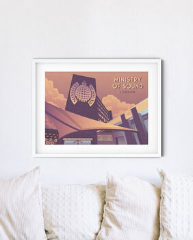 Ministry Of Sound London Travel Poster Art Print, 3 of 8