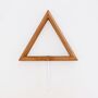 Japanese Triangular Wooden Wall Frame S Size Natural, thumbnail 2 of 5