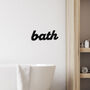 Bath Wall Art Sign – Bathroom Home Decor, Modern Bathroom Wall Art, Stylish 'Bath' Sign, Elegant Home Bathroom Decor, Contemporary Bath Themed Wall Art, thumbnail 3 of 4
