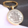 1946 80th Birthday Half Crown Coin Keyring Gift, thumbnail 2 of 5