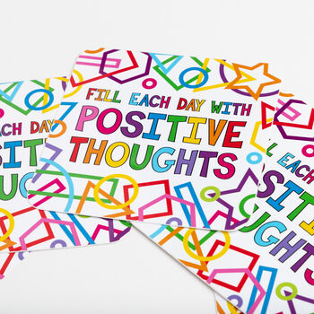 Fill Each Day With Positive Thoughts Vinyl Sticker, 4 of 4