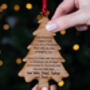 Personalised Christmas Wishes Tree Decoration, thumbnail 1 of 2