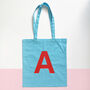 Initial Alphabet Letter Tote Bag, thumbnail 2 of 8