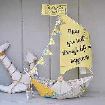 Personalised Engagement Sail Boat Card, 6 of 12