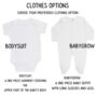 New Baby Announcment Personalised Bodysuit, thumbnail 9 of 9