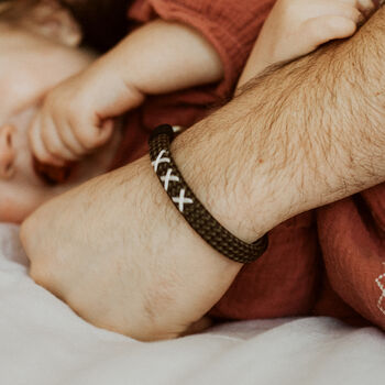 Men's Personalised 'Kiss' Woven Cord Bracelet, 5 of 12