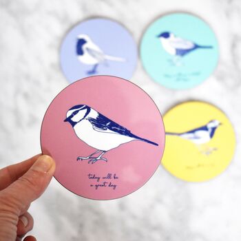 Bird Collection Set Of Four Coasters, 3 of 5