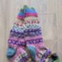 Fair Isle Folk Sofa Socks 100% Wool, thumbnail 6 of 8