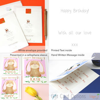 Personalised Bunny Relation Birthday Card, 7 of 7