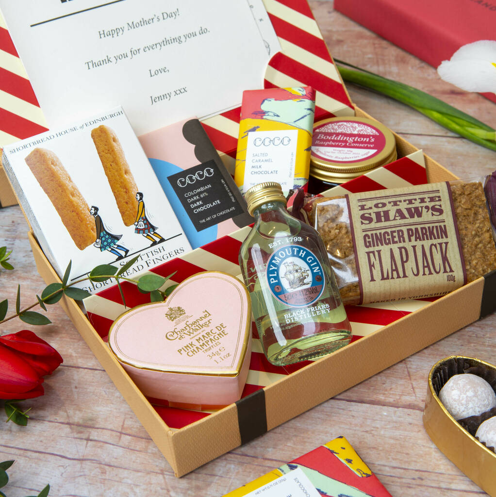 Champagne Chocolate Truffles And Gin Letter Box Hamper, 1 of 9