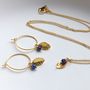 Lapis Lazuli And Leaf Jewellery Set, thumbnail 6 of 7