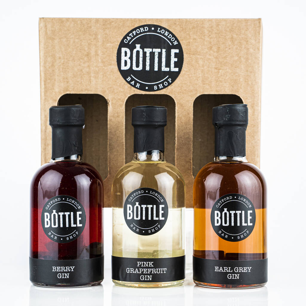 Personalised Gin Gift Set By Bottle Bar And Shop