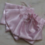 Four Pale Pink Pouches For Wrapping Gifts, thumbnail 1 of 2