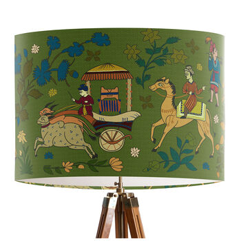 Procession On Green Lampshade, 2 of 7