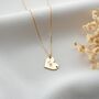 Heart Necklace With Birthstone And Name, thumbnail 1 of 6