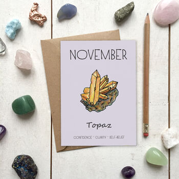 Birthstone Illustration Birthday Card, 12 of 12