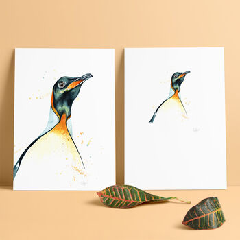 Inky Penguin Illustration Print, 2 of 7