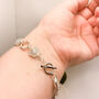 Translucent Grey Marbled, Elegant Statement Bracelet, thumbnail 4 of 12