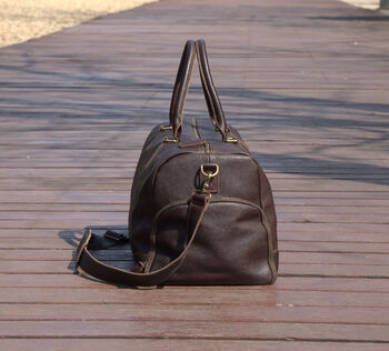 Leather Weekend Bag, 6 of 12