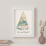 Personalised Fathers Day Map Sailing Boat Card, thumbnail 5 of 5