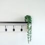 White Coat Rack With Black Shelf 10cm Deep, Shelf With Hooks, Black Hooks, Silver Hooks, Bronze, Copper, Chrome Hooks, Brass Hooks, thumbnail 6 of 10